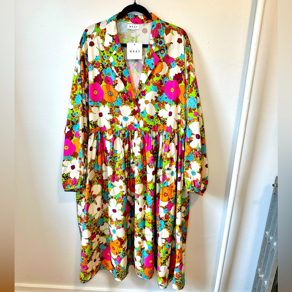 Wray nyc Quinn acid floral dress 4x
